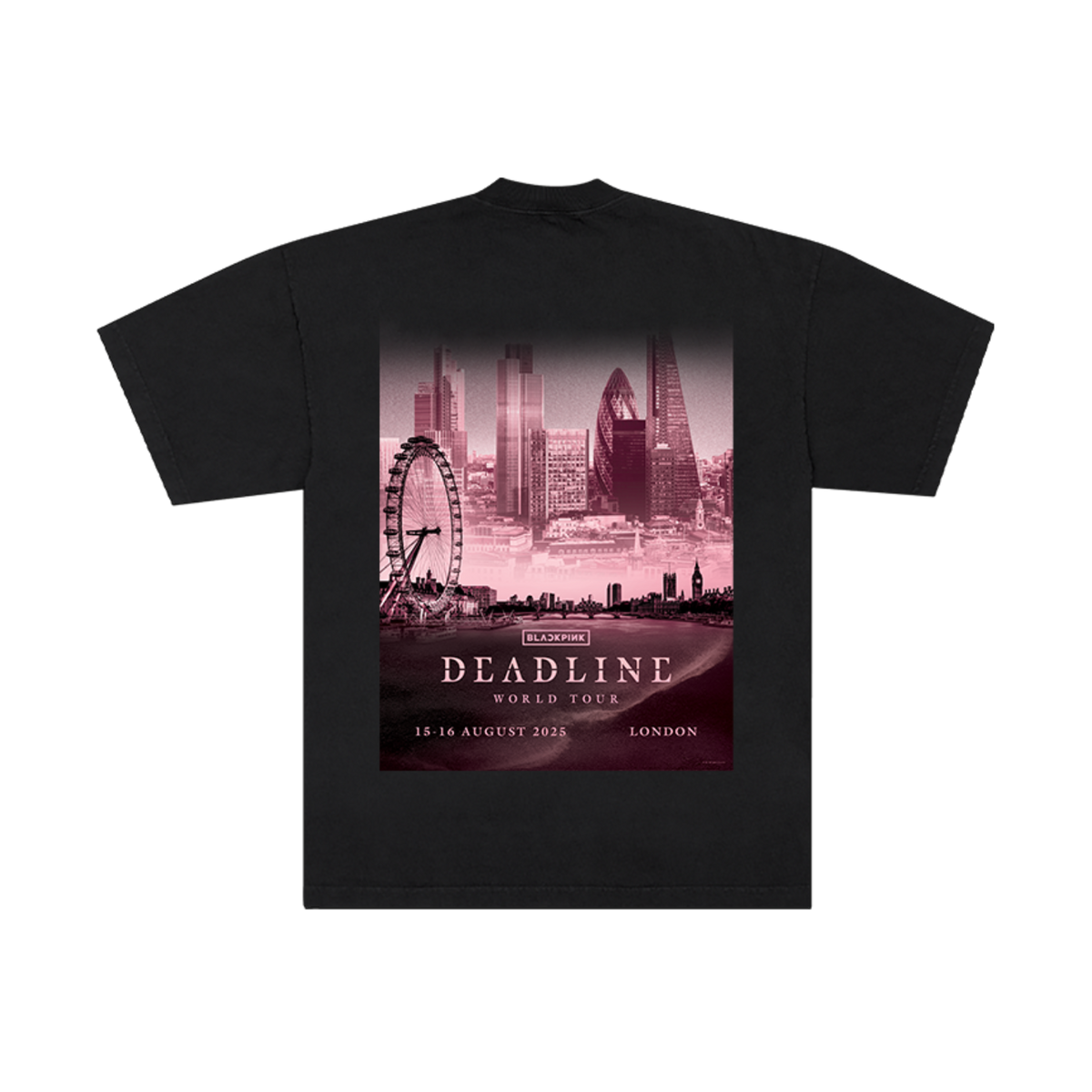 BLACKPINK Exclusive City Tee LONDON Black