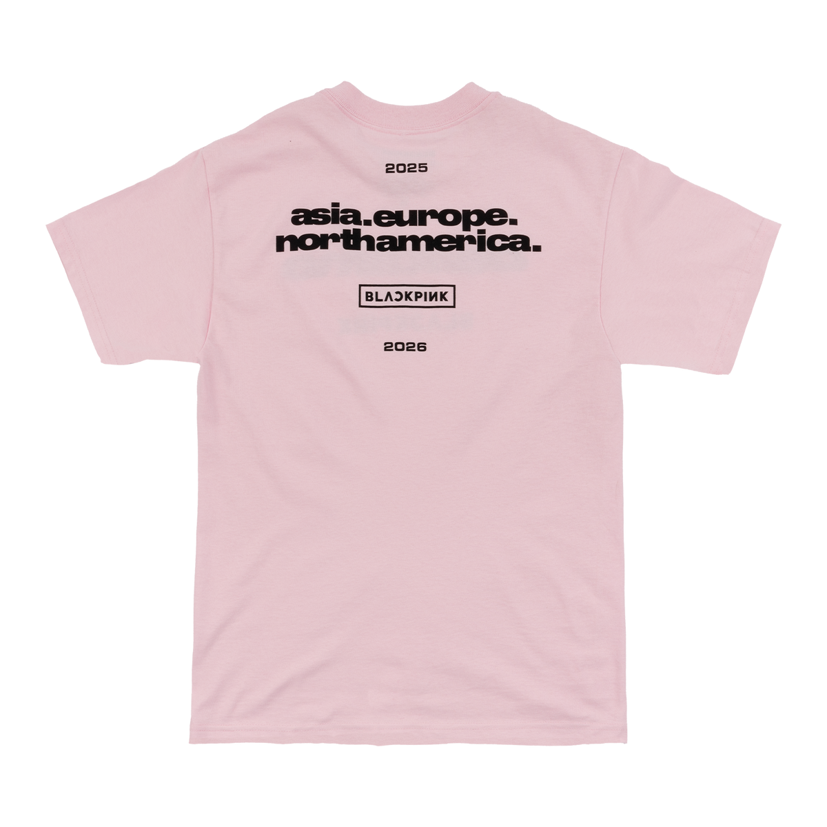 BLACKPINK Continent Logo Tee Pink