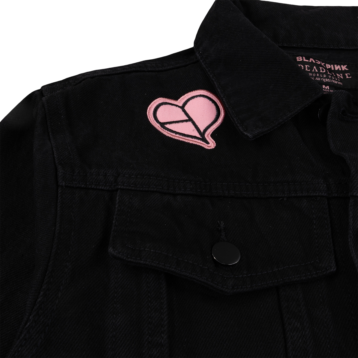 BLACKPINK Denim Jacket Dark Grey