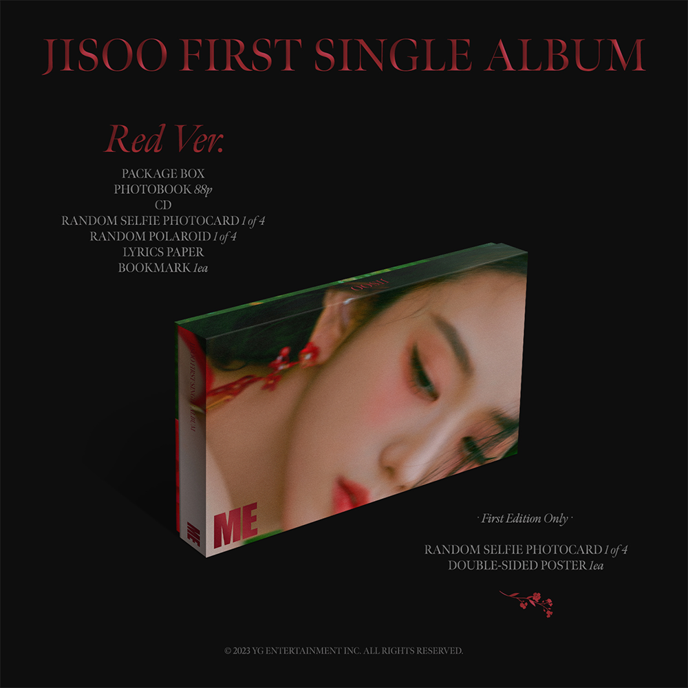 JISOO FIRST SINGLE ALBUM PHOTOBOOK (RED)