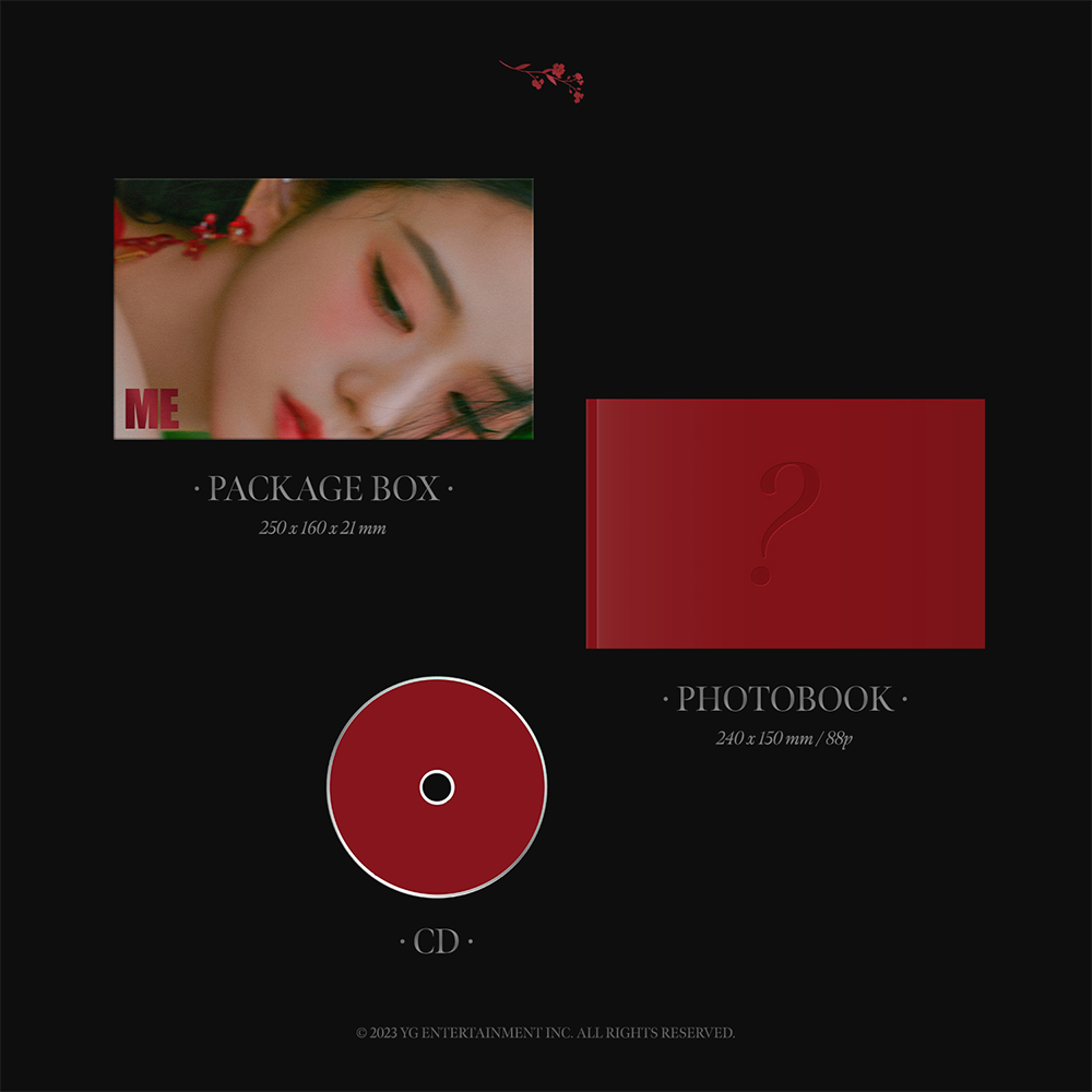 JISOO FIRST SINGLE ALBUM PHOTOBOOK (RED)