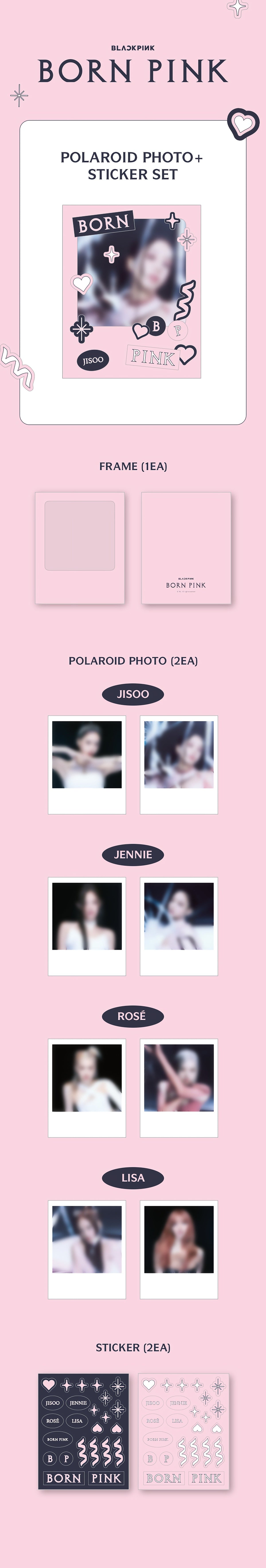 BLACKPINK POLAROID PHOTO + STICKER SET - image 2
