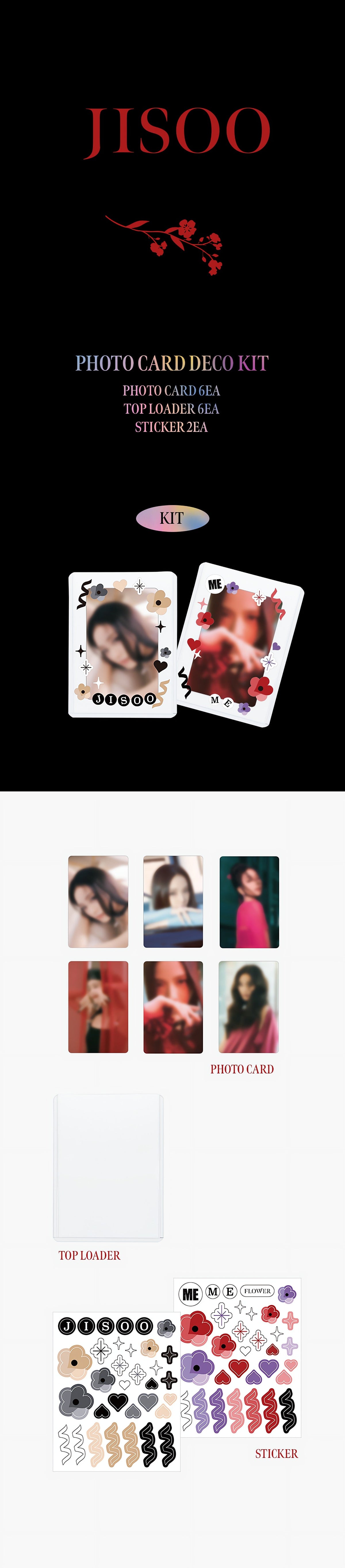 JISOO PHOTO CARD DECO KIT - image 2
