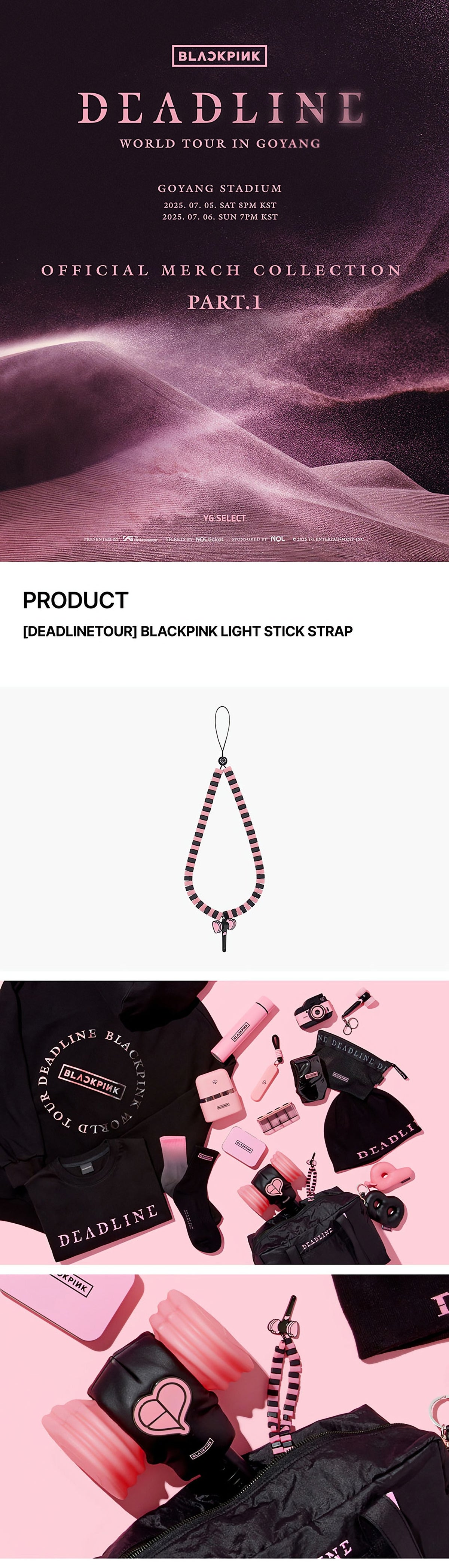 BLACKPINK LIGHT STICK STRAP (DEADLINETOUR) - image 2