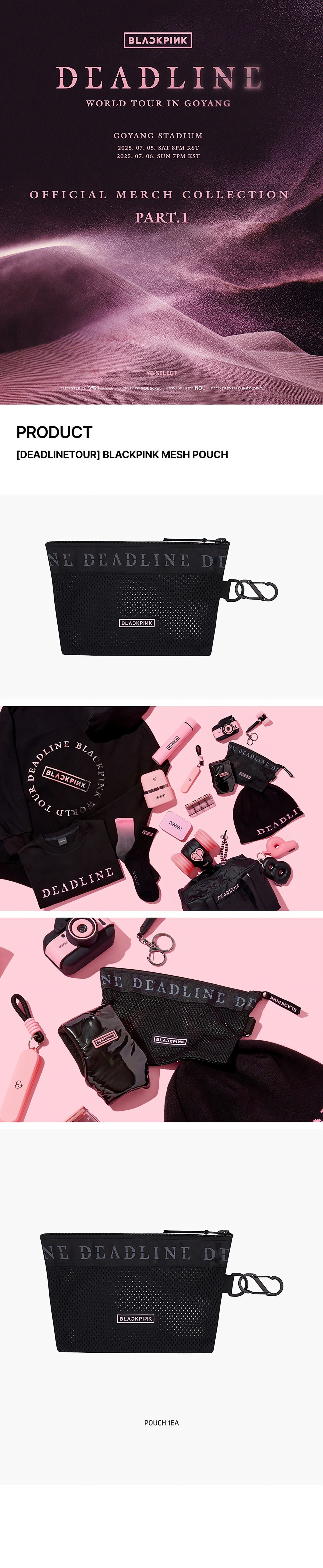 BLACKPINK MESH POUCH - image 2