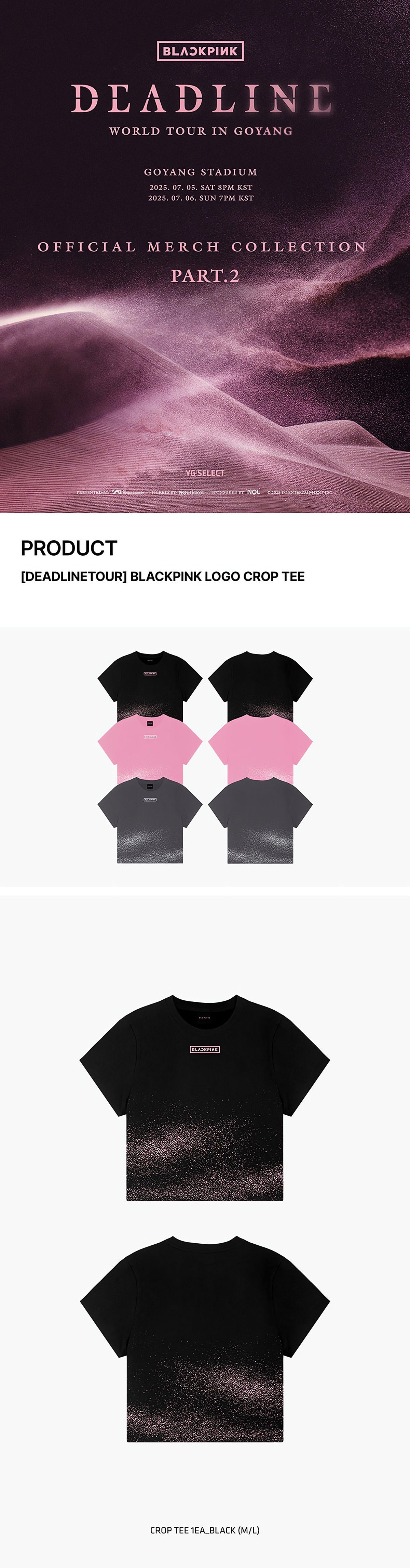 BLACKPINK LOGO CROP TEE - image 2