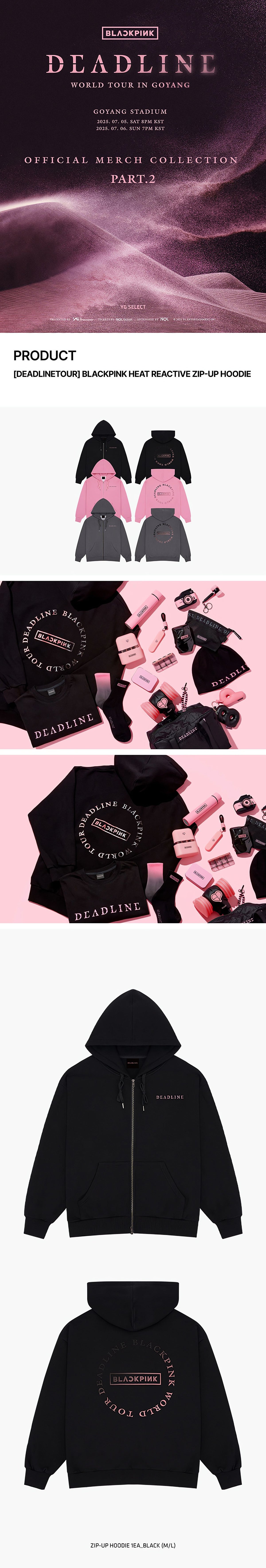 BLACKPINK HEAT REACTIVE ZIP-UP HOODIE - image 2