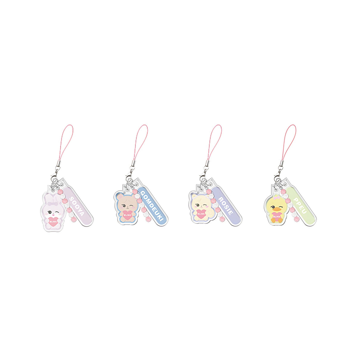 BLACKPINK CHARACTER LIGHT STICK AIRTUBE KEYRING