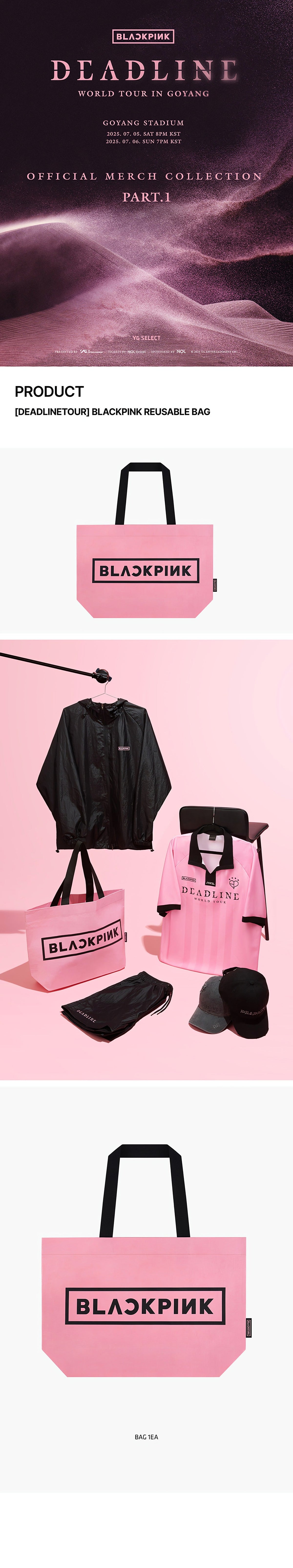 BLACKPINK REUSABLE BAG (DEADLINETOUR) - image 2