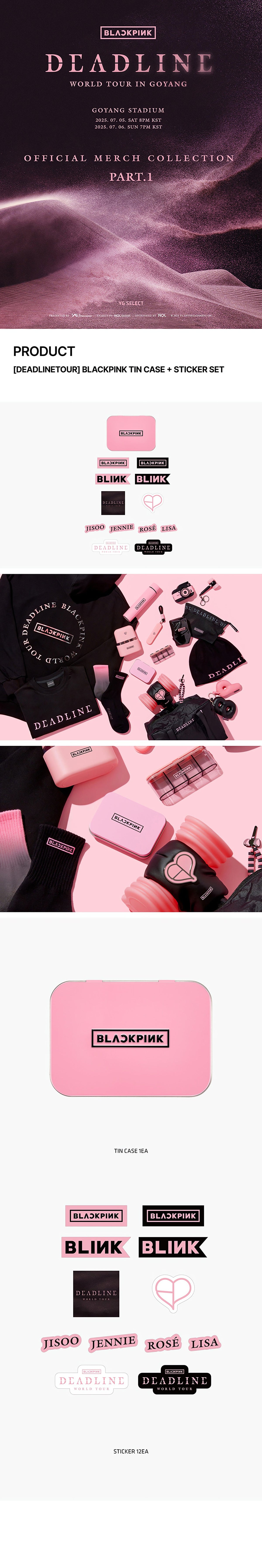 BLACKPINK TIN CASE + STICKER SET - image 2