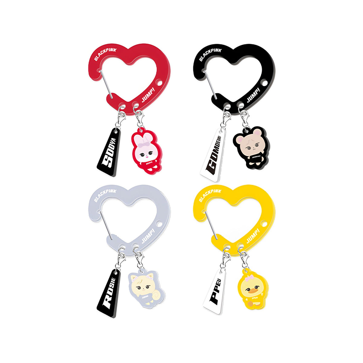 BLACKPINK CHARACTER ACRYLIC CARABINER KEYRING
