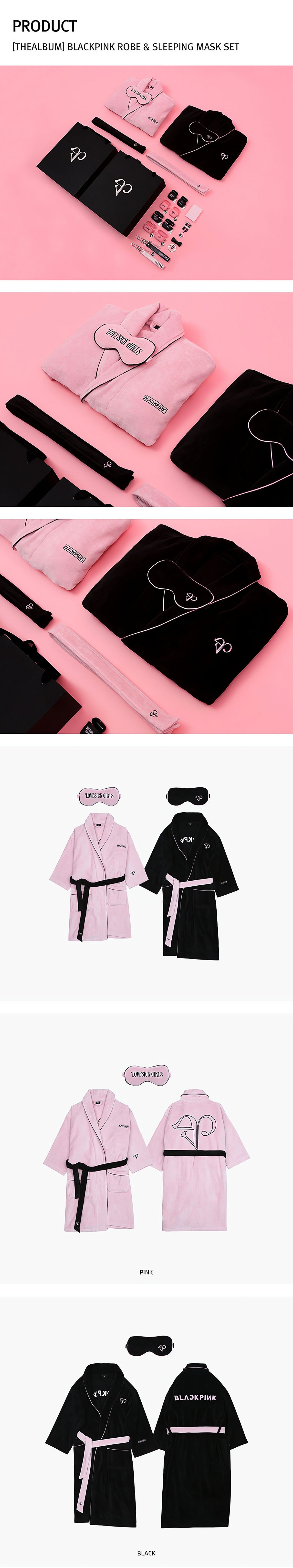 ROBE & SLEEPING MASK SET (PINK) - image 3