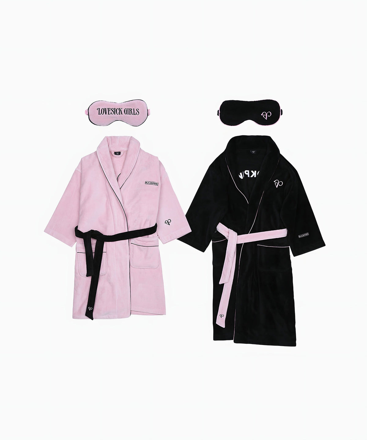 ROBE & SLEEPING MASK SET (PINK)