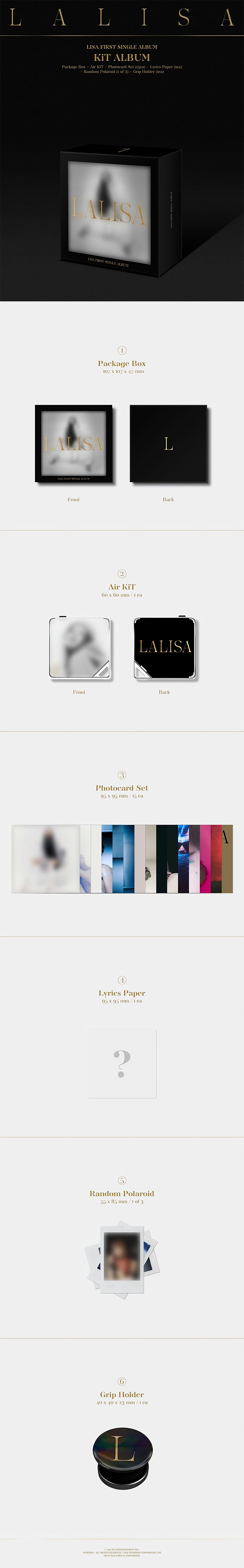LISA FIRST SINGLE ALBUM LALISA Kit Ver - image 2