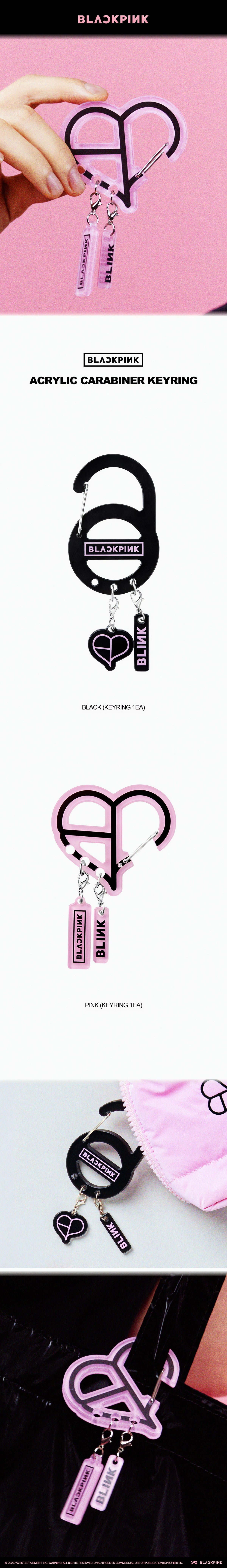 BLACKPINK ACRYLIC CARABINER KEYRING - image 2