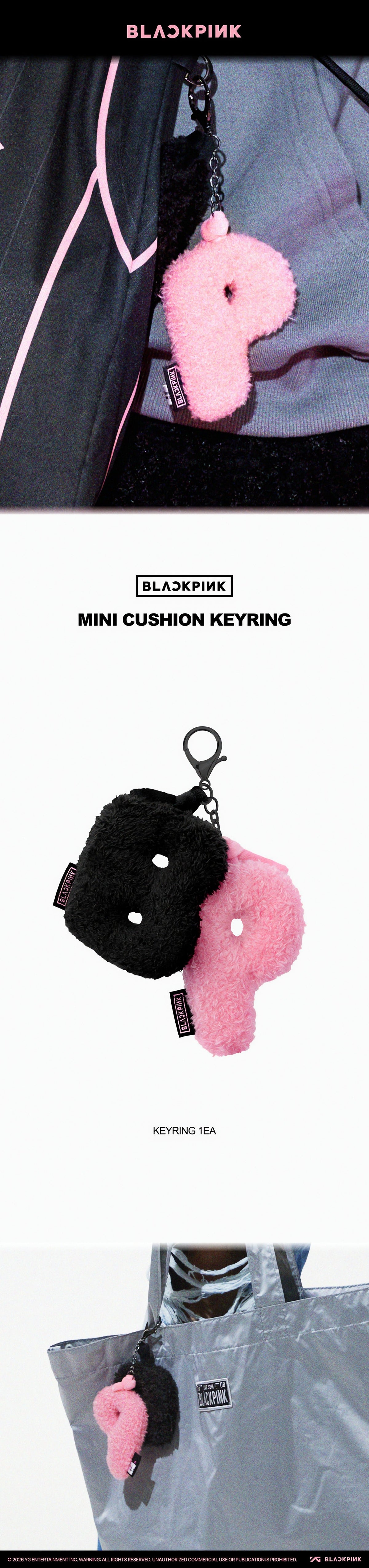 BLACKPINK MINI CUSHION KEYRING - image 2