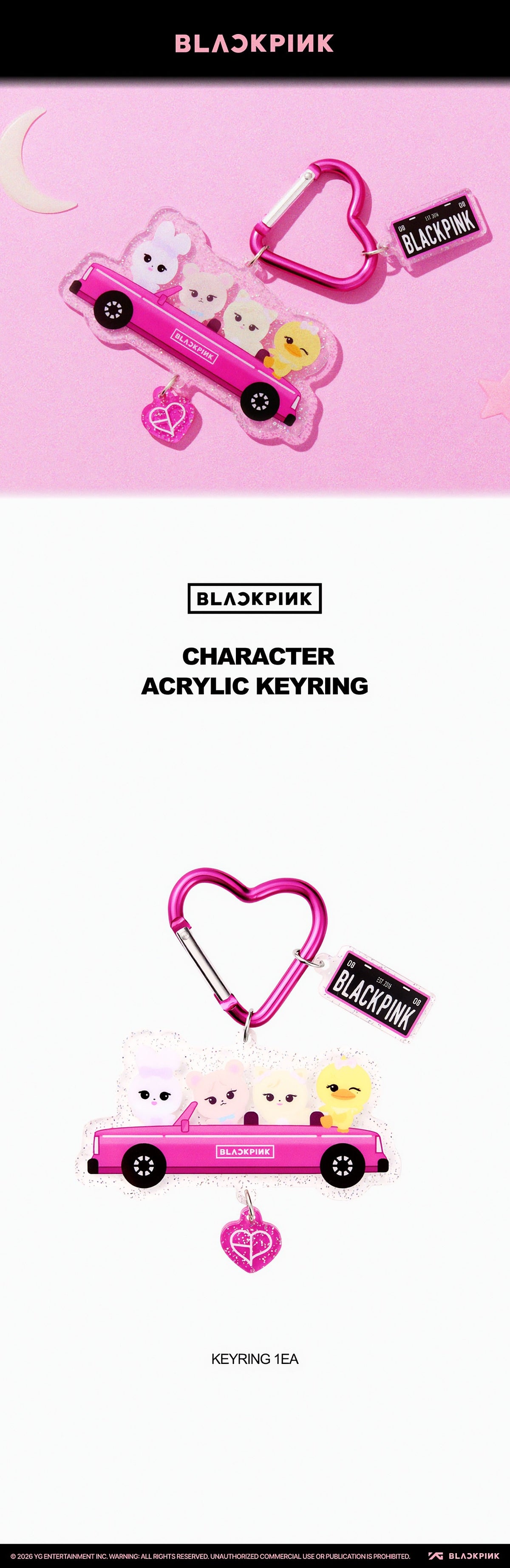 BLACKPINK CHARACTER ACRYLIC KEYRING - image 2