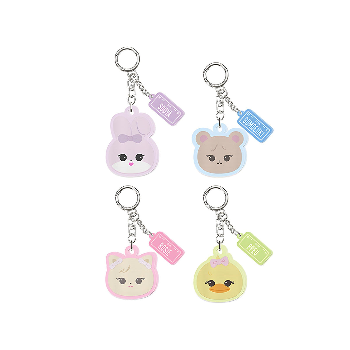 BLACKPINK CHARACTER LENTICULAR KEYRING