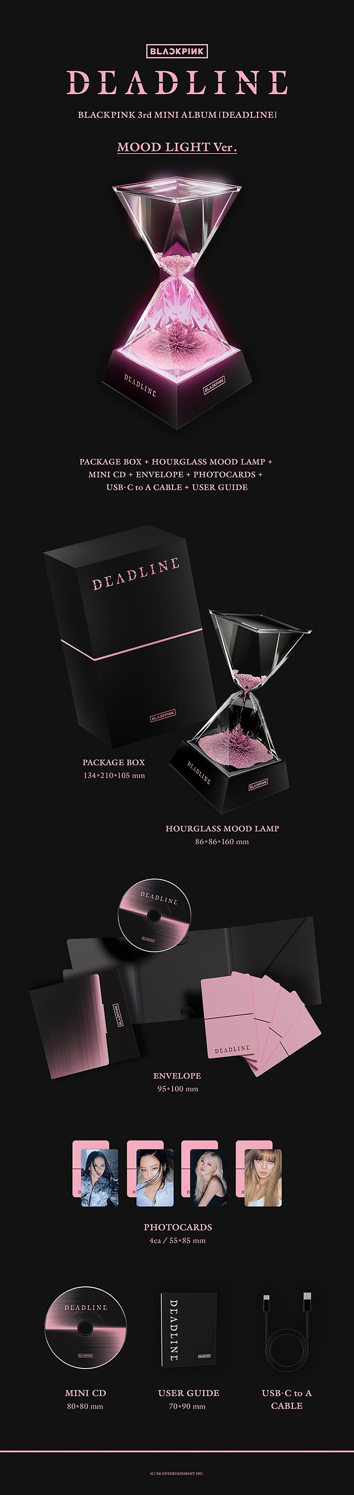 BLACKPINK 3rd MINI ALBUM [DEADLINE] MOOD LIGHT Ver. - image 2