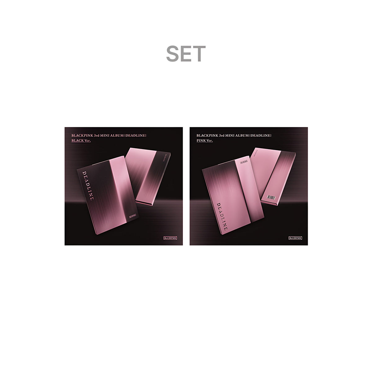 BLACKPINK 3rd MINI ALBUM [DEADLINE] BLACK Ver. + PINK Ver. Set
