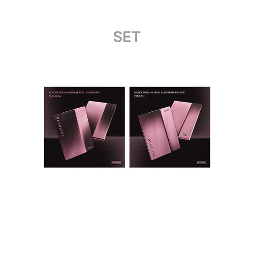 BLACKPINK 3rd MINI ALBUM [DEADLINE] BLACK Ver. + PINK Ver. Set