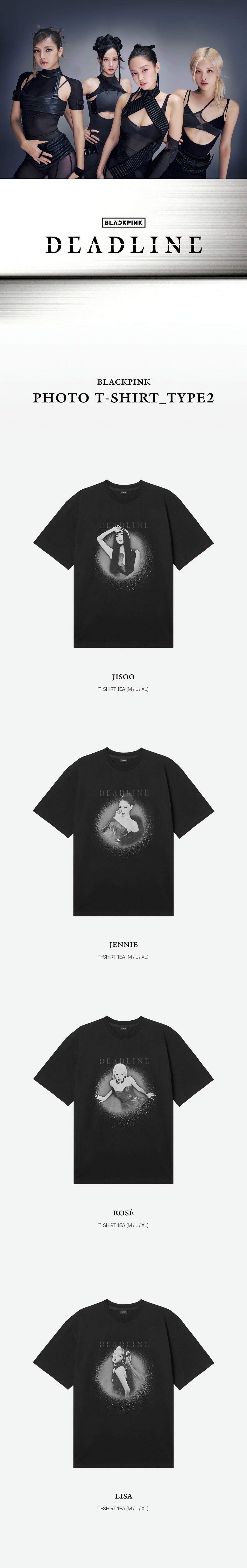 BLACKPINK PHOTO T-SHIRT - TYPE2 (DEADLINE) - image 2