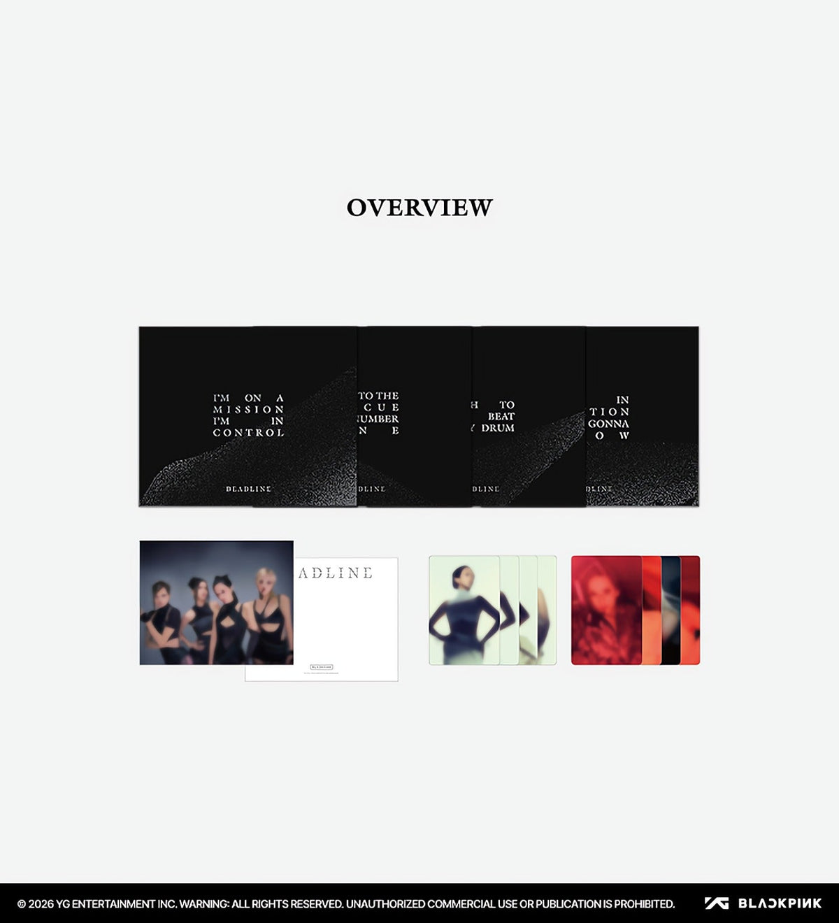 BLACKPINK LYRICS CARD + PHOTOCARD SET - image 3