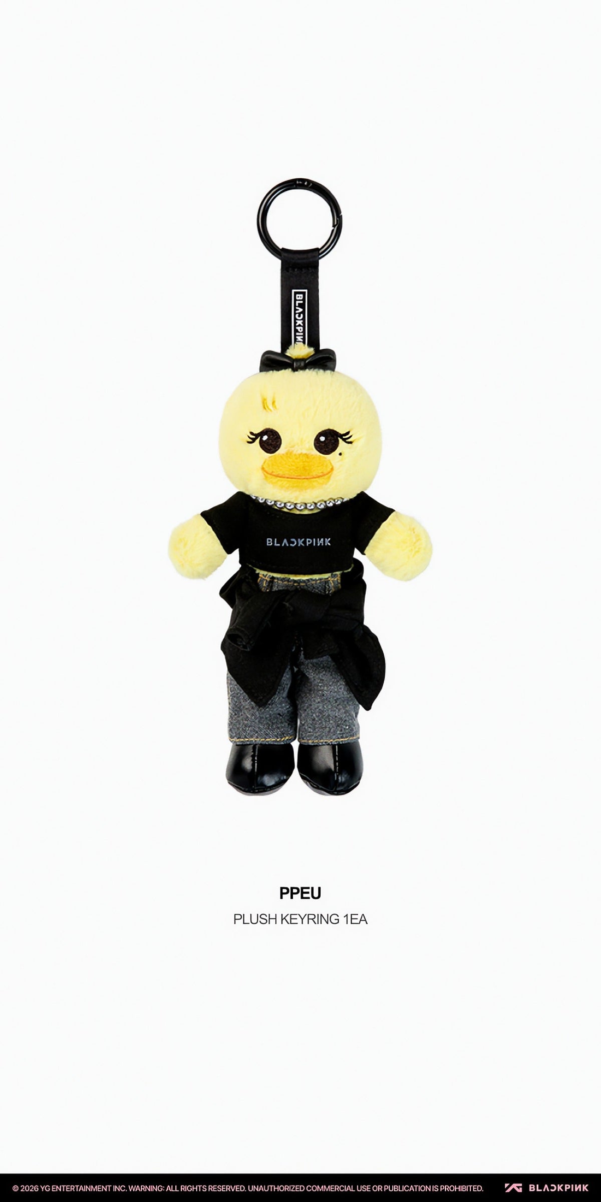 BLACKPINK CHARACTER PLUSH KEYRING - LONG - image 3