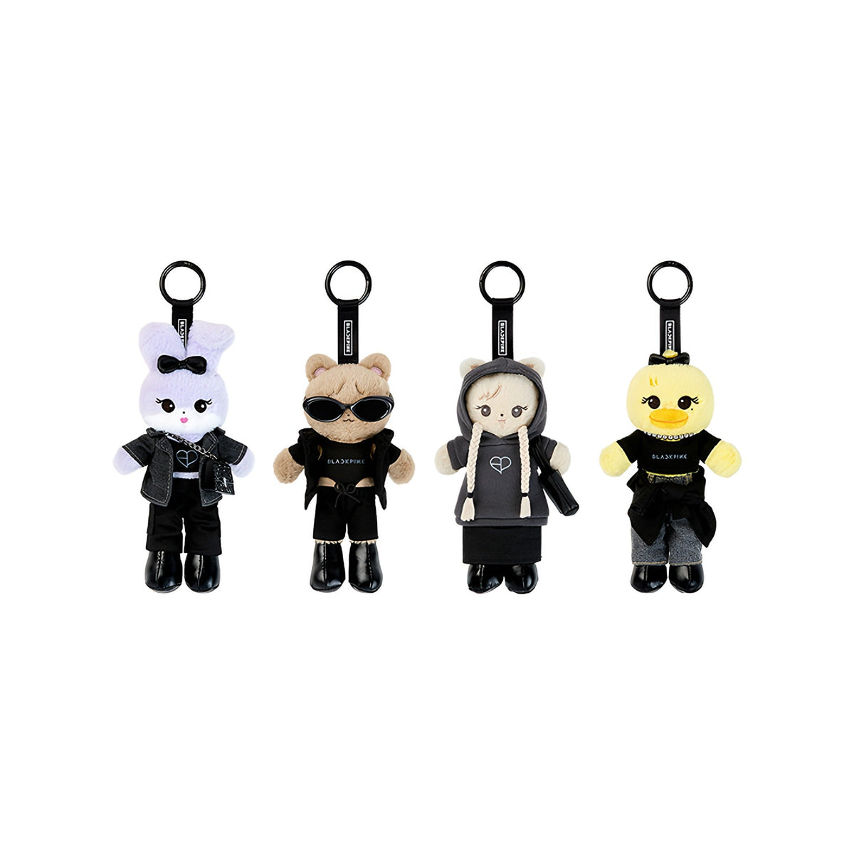 BLACKPINK CHARACTER PLUSH KEYRING - LONG