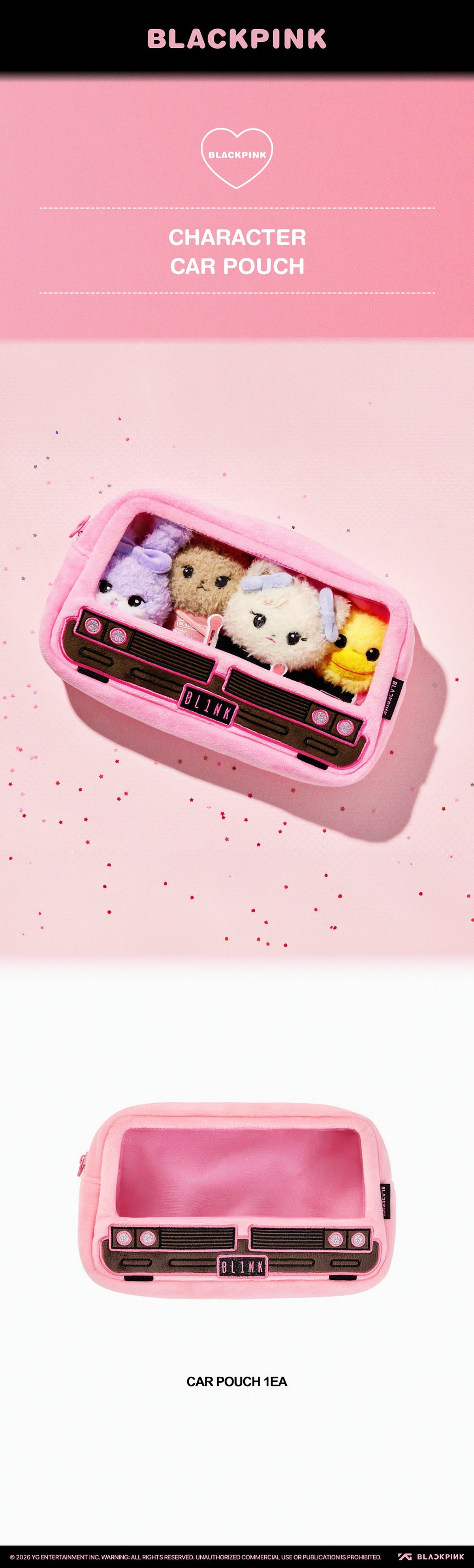 BLACKPINK CHARACTER CAR POUCH - image 2