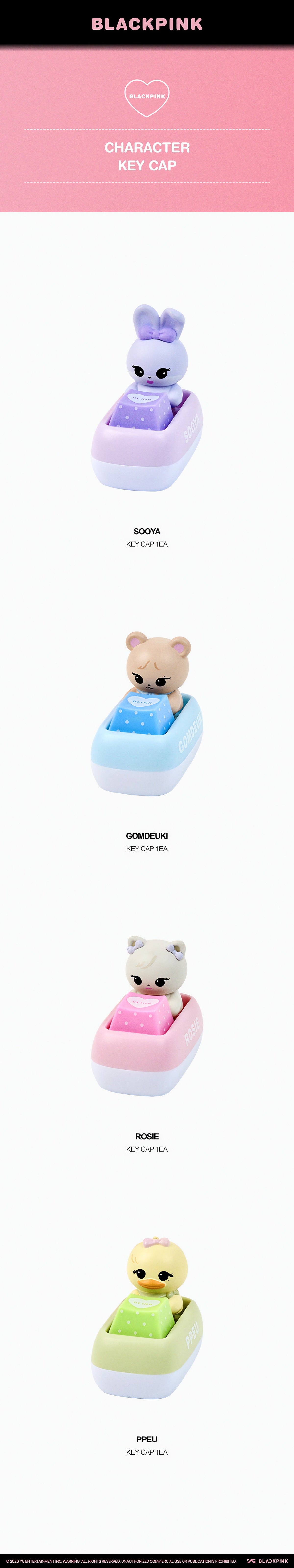 BLACKPINK CHARACTER KEY CAP - image 2