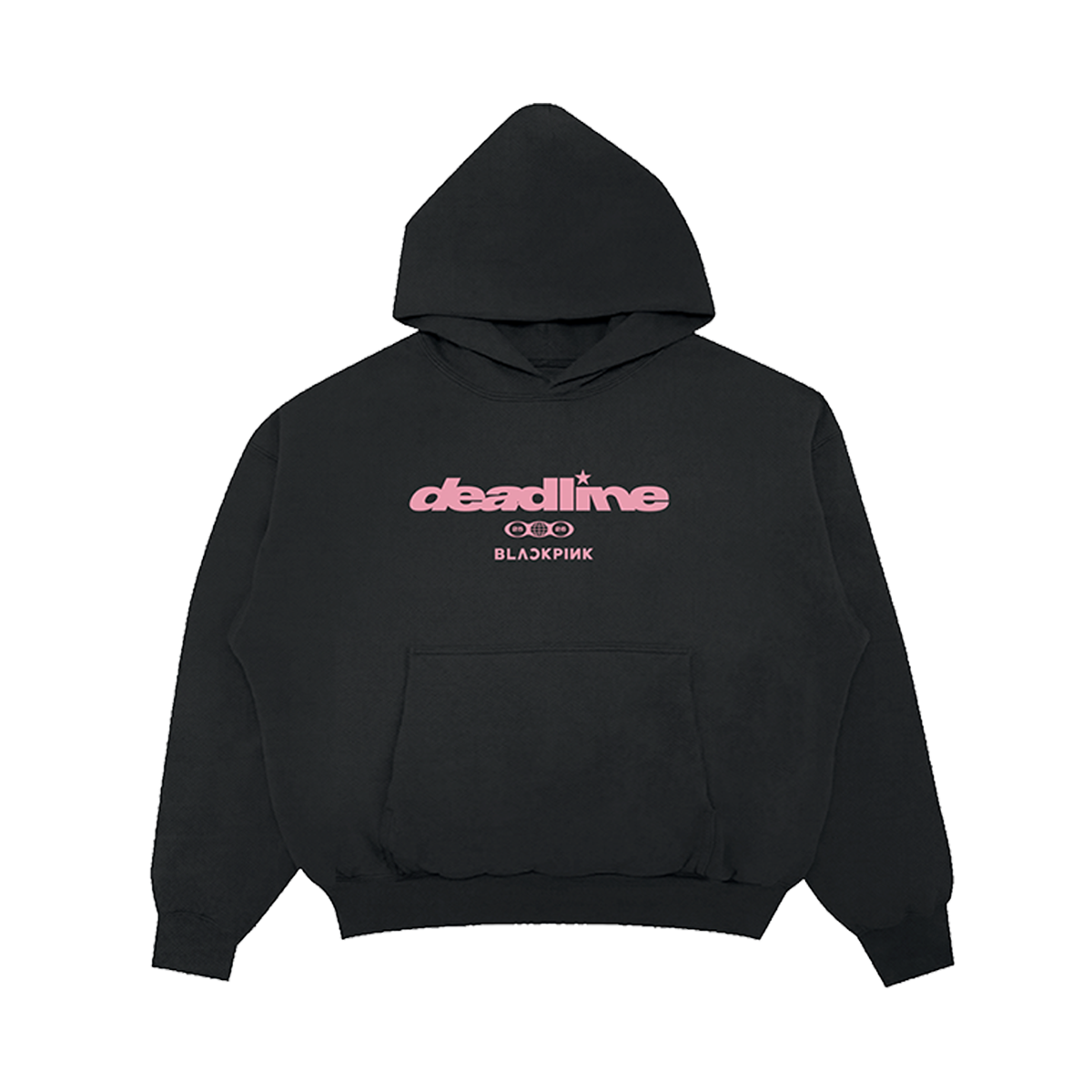 BLACKPINK Continent Logo Hoodie Black
